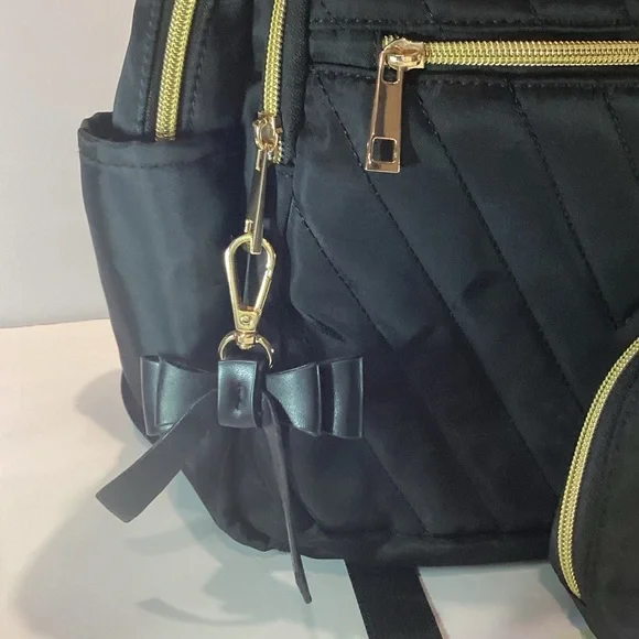 Matein Black Backpack and Pouch Set - Picture 4 of 9